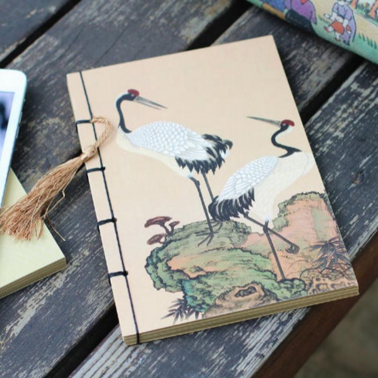 Chinese Style Retro Famous Painting Tassel Notebooks-4