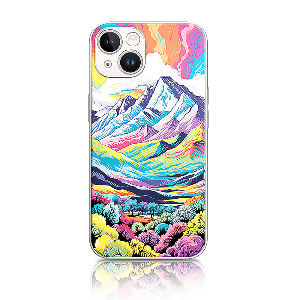 Colorful Mountains iPhone Series Magnetic Phone Case-2