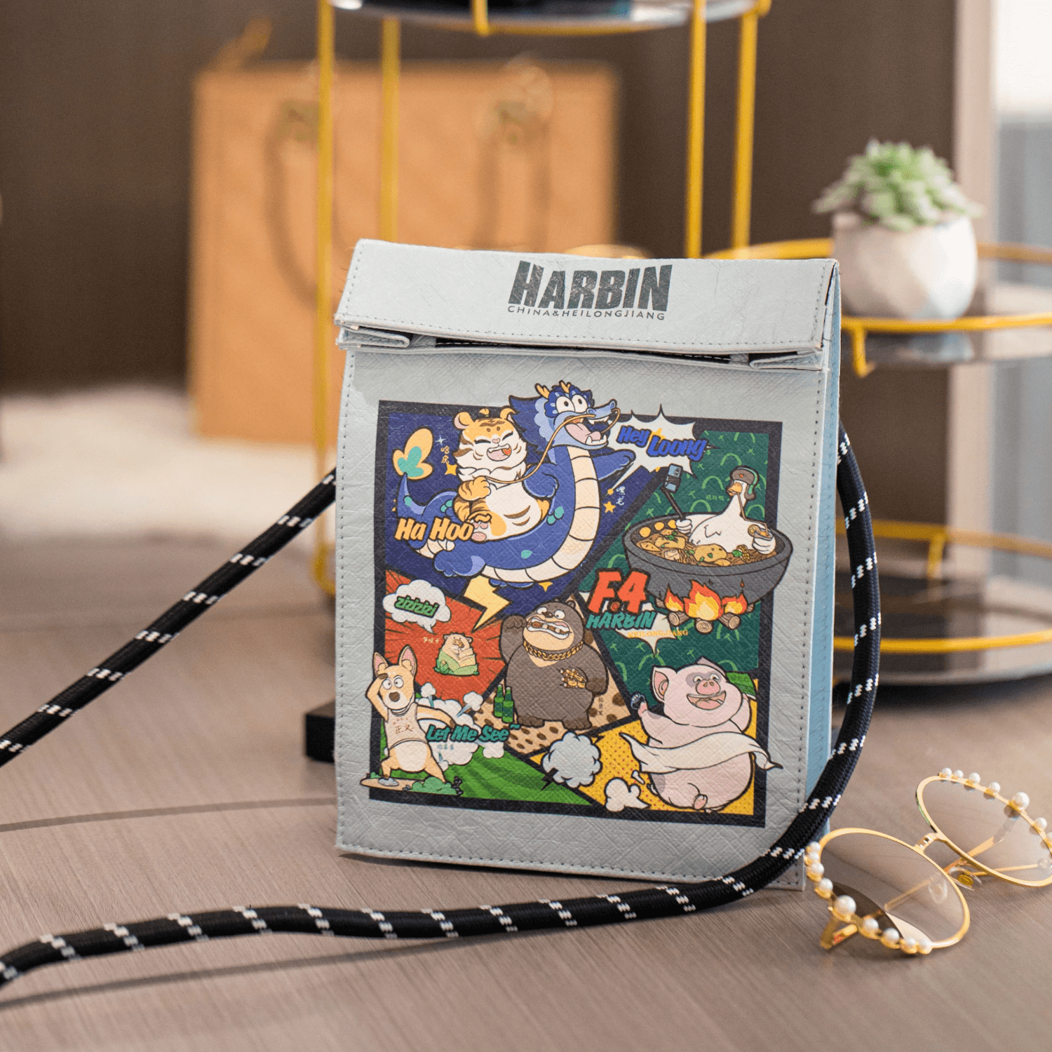 Crossbody Bag: Long Jiang F4 Dupont Paper Small Shoulder Bag-1