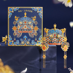 Dimensional Fridge Magnet Empress Xiaojing's Phoenix Crown Refrigerator Magnets Souvenirs-1