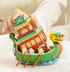 Dragon Boat Festival Night Light Large Dragon Boat Ornaments Personalized Gifts-4