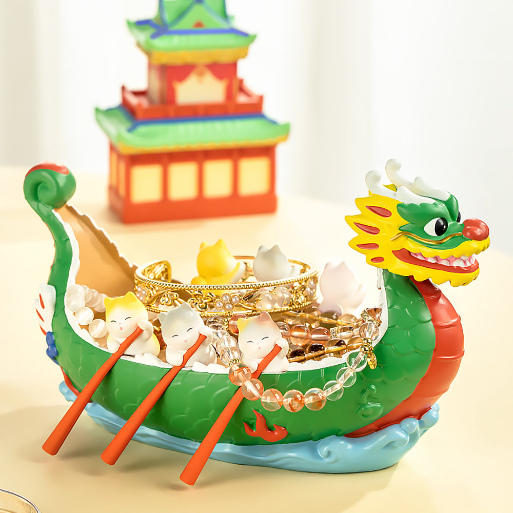 Dragon Boat Festival Night Light Large Dragon Boat Ornaments Personalized Gifts-5