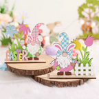 Easter Decoration Bunny Wooden Tabletop Ornament-2