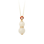 White Jade Drop Earrings Minimalist Gift for Women-3