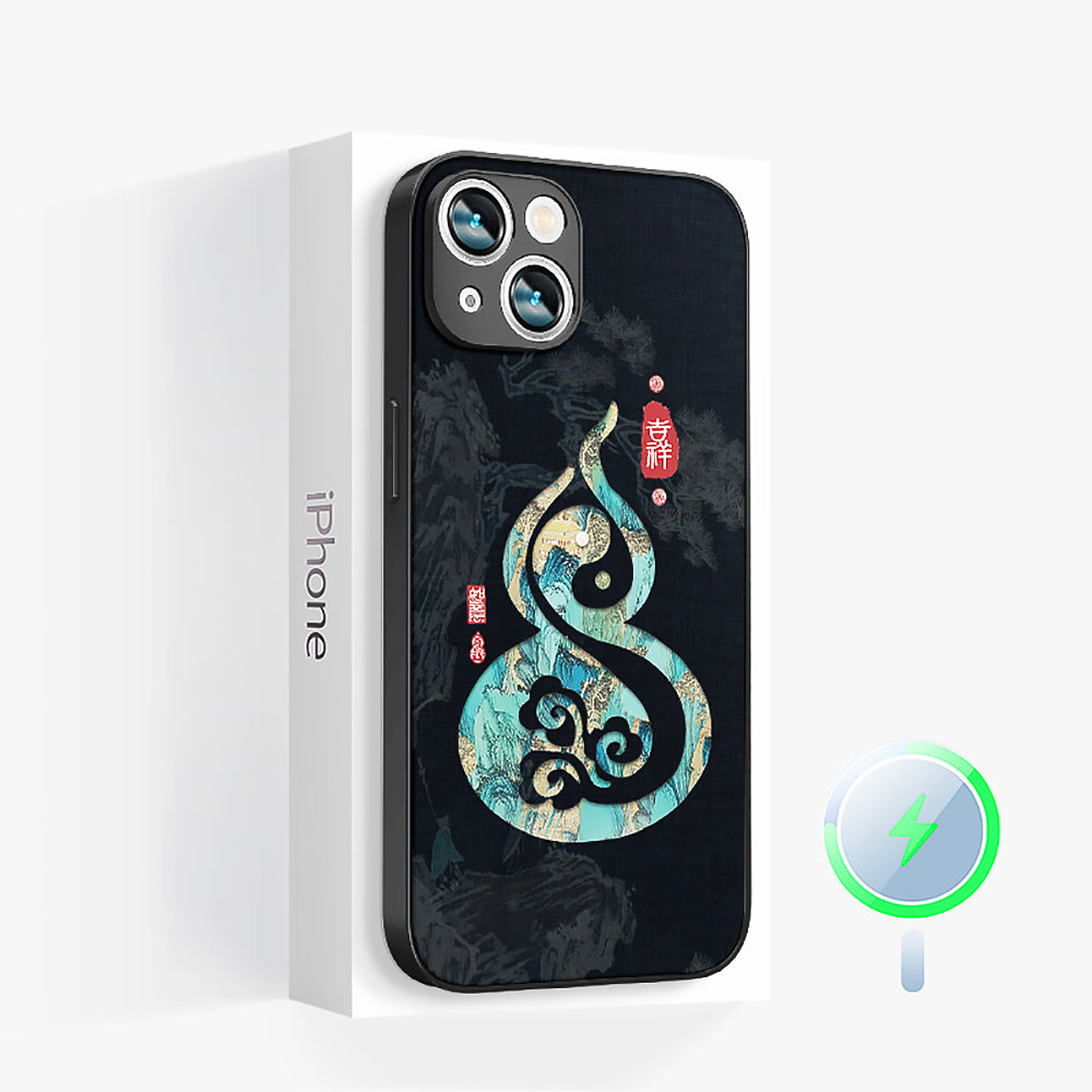 Good Fortune Gourd iPhone Series Magnetic Phone Case-2