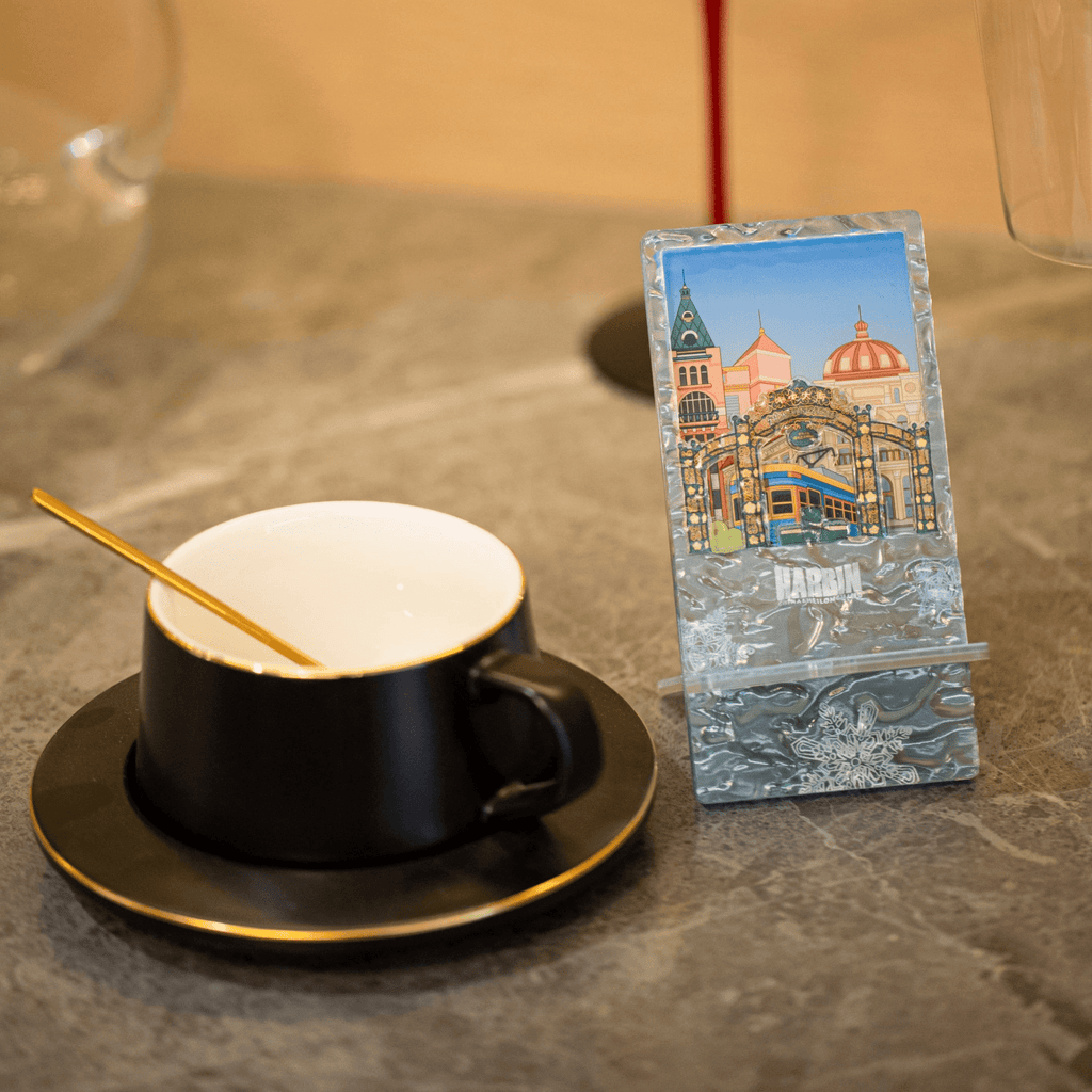 Harbin Central Street Ice Pattern Mobile Phone Holder-3