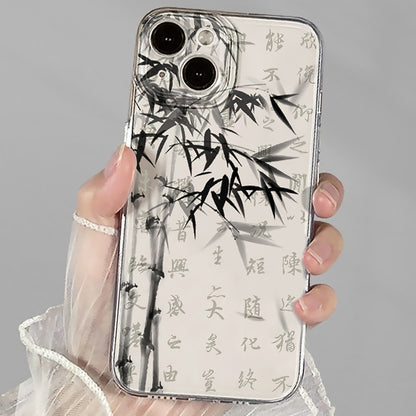 Ink Painting Bamboo Silicone Phone Case-3