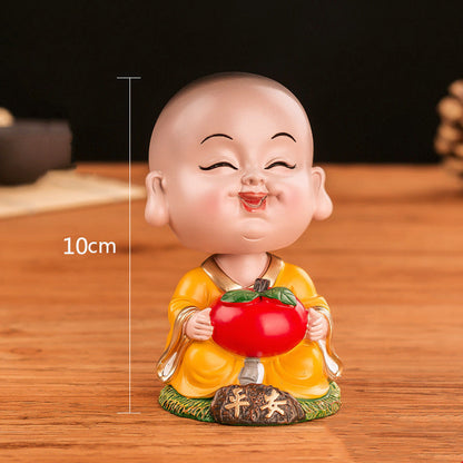 Little Monk Shaking Head Car Ornaments-3