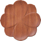 Mahogany Coasters Peach Blossom Petal Insulated Tea Coasters-5