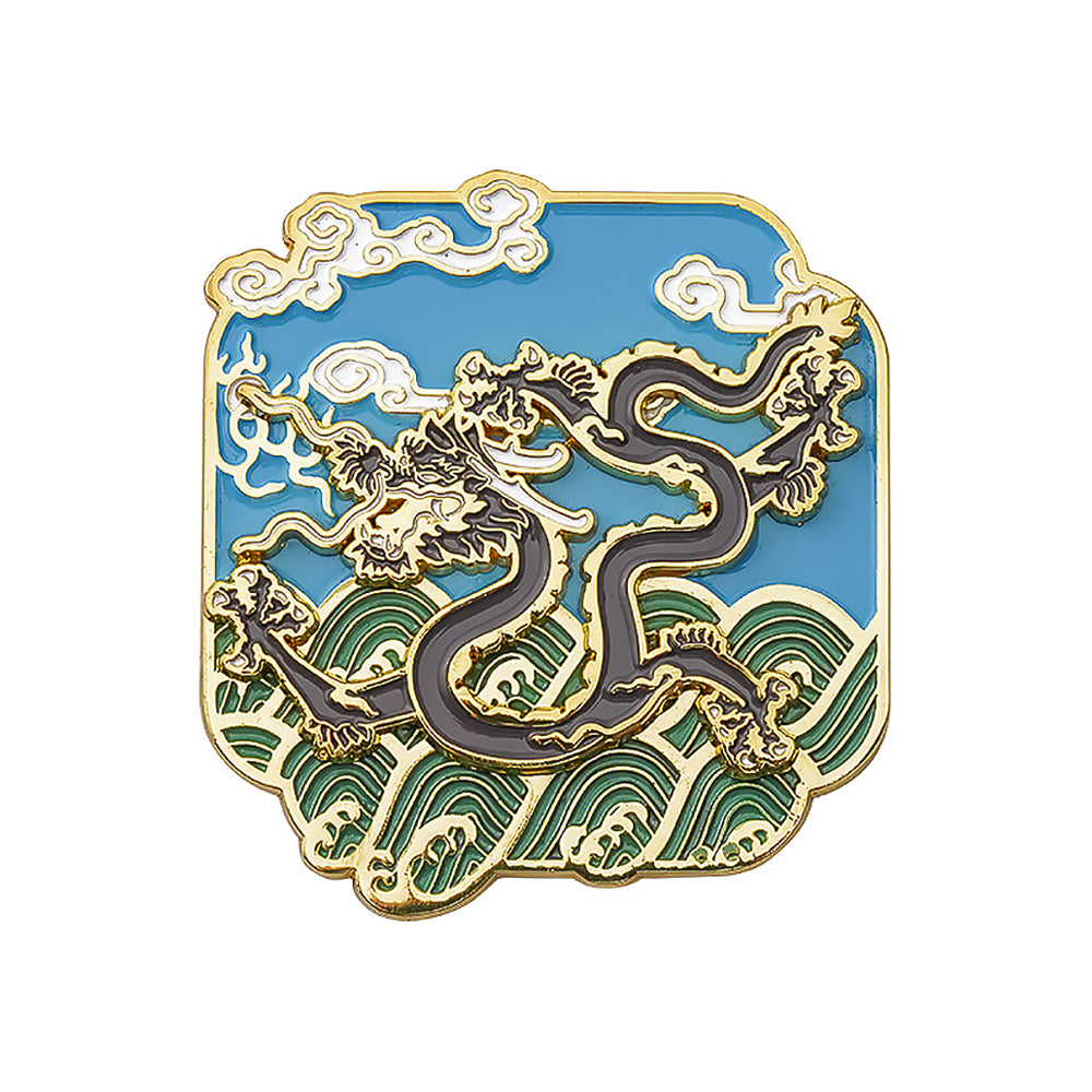 Nine Dragon Wall Fridge Magnet-4