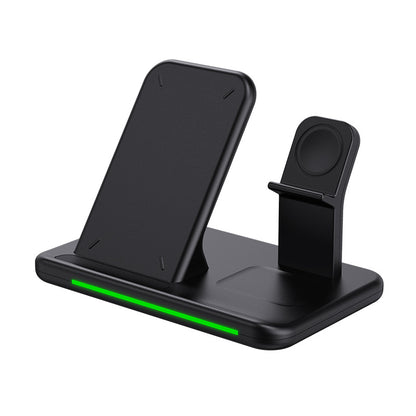 15W Power Wireless Charger for iPhone, Mobile Phone and Watch 3 in 1 Wireless Charger