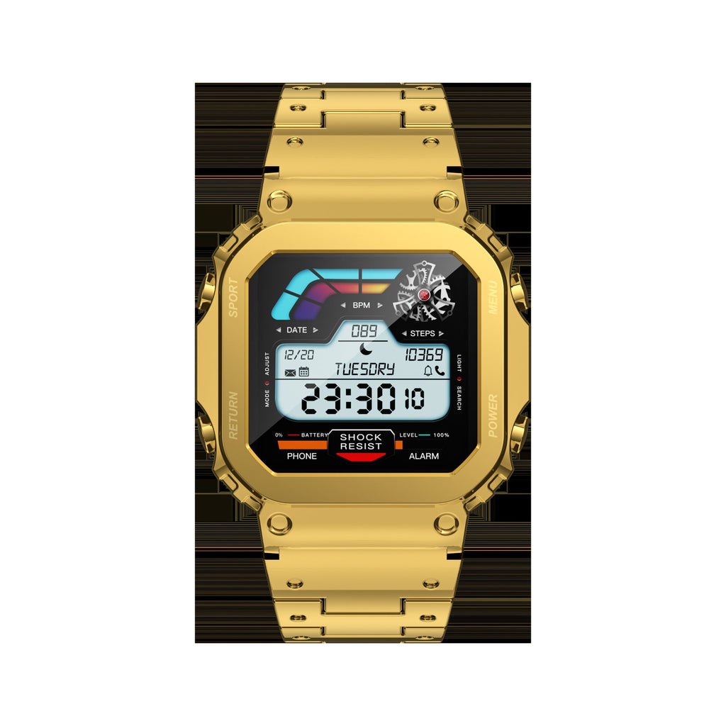 AW39 Bluetooth Call Sports Smart Watch - Health Management, Retro Fashion Design