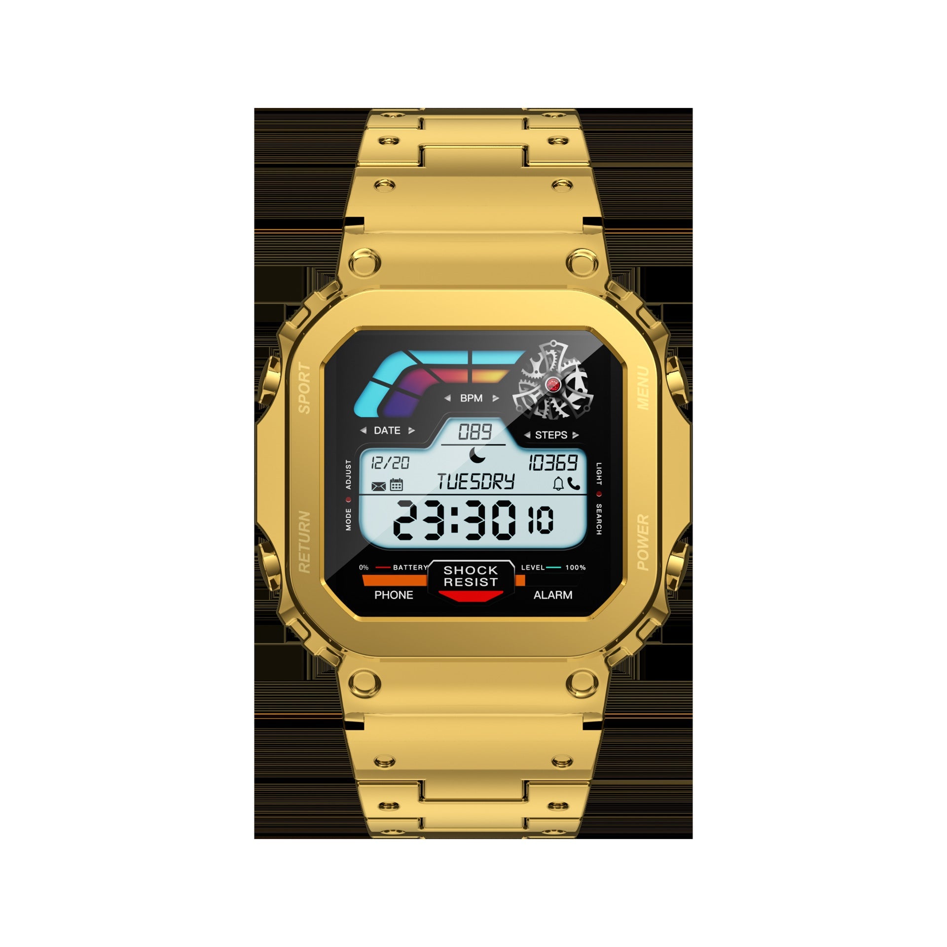 AW39 Bluetooth Call Sports Smart Watch - Health Management, Retro Fashion Design