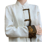 Spring new retro Tang jacket versatile color-blocked buckle suit women's high-end sense of new Chinese style coat