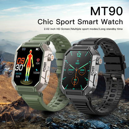 MT90 sports smartwatch - Bluetooth calls, exercise monitoring, heart rate and blood pressure monitoring