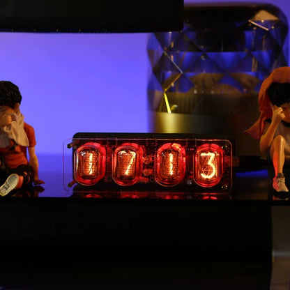 Cyberpunk style Soviet IN12 Nixie tube luminous retro nostalgic electronic alarm clock desktop gift creative ornaments