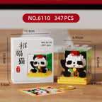 Lucky Cat Panda New Year Gifts Building Blocks Sssembly Educational Children's Toys Gifts