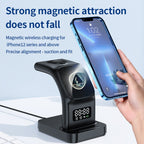 3 in 1 Desktop Charging Station iPhone Samsung Mobile Phone Wireless Charger