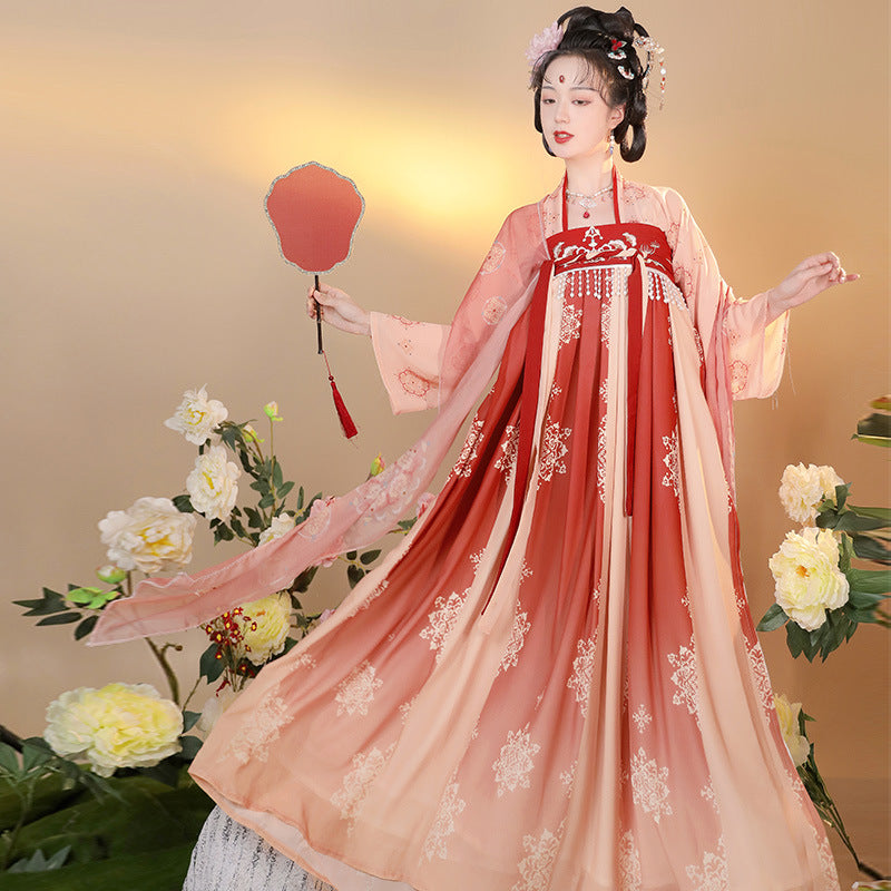 Original Hanfu Women's [Dream of Chang'an] Tube Top Large Swing Skirt Chinese Style Ancient Costume