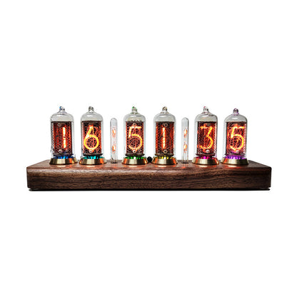 Original walnut creative desktop former Soviet Union IN8-2 and IN8 Bluetooth controlled Nixie tube clock ornaments