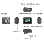 Black 1080p Mini Camera Pocket-Sized Recorder Gift for Gadget Fans-5