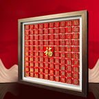 Paper Cut 3D Painting Hundred Blessings Non-legacy Paper Art Decoration-1