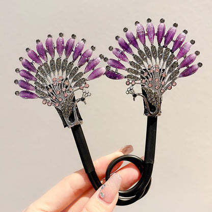 Peacock Tail Hairpin Hair accessories-2