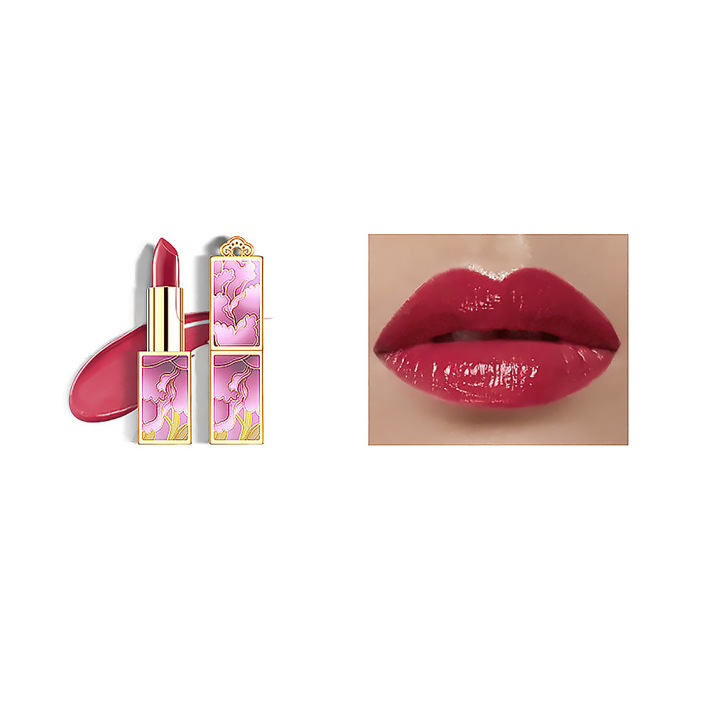 Peony Series Lipstick-Bean Paste Red-2