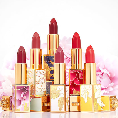 Peony Series Lipstick-Bean Paste Red-3