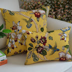 Chinese Style Plants and Flowers Jacquard Embroidered Pillow Cover