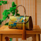 Retro Silk Bamboo Tassel Handbag-1