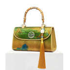 Retro Silk Bamboo Tassel Handbag-5