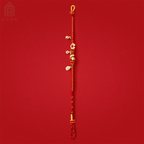 Zodiac Snake Red Rope Bracelet Red Agate Gold-Plated Charm-2