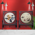 Suzhou Silk Hand Embroidery Art Handicraft Desktop Screen Ornaments-3