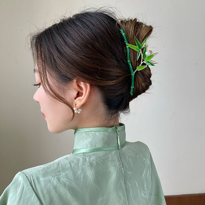 Temperament Ancient Style Bamboo Hairpin-5