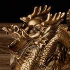 Five-clawed Gold Dragon Wealth Attracting Ornament Study Room Decoration