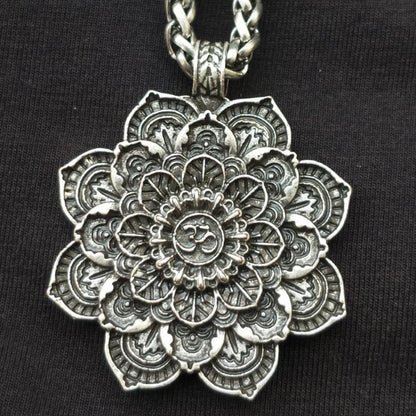 Viking Tibetan Spirit Necklace Tibetan Mandala Pendant Necklace