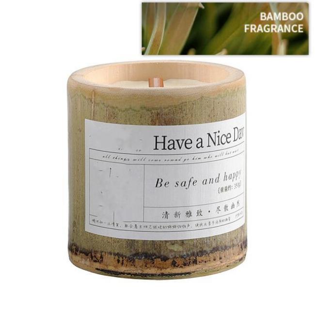 Indoor Long-lasting Bamboo Fragrance Aromatherapy Candle Gift