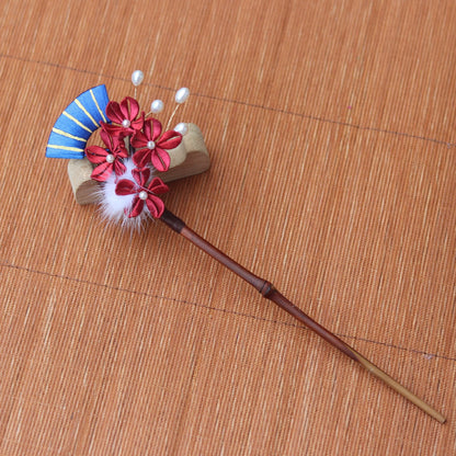 Tangled Plum Blossom Hairpin Rising Bamboo Retro