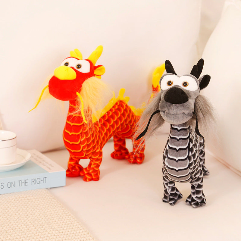 Creative Simulated Chinese Dragon Plush Toy Ornaments