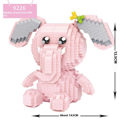 Chinese style small particle assembly cartoon building block toys