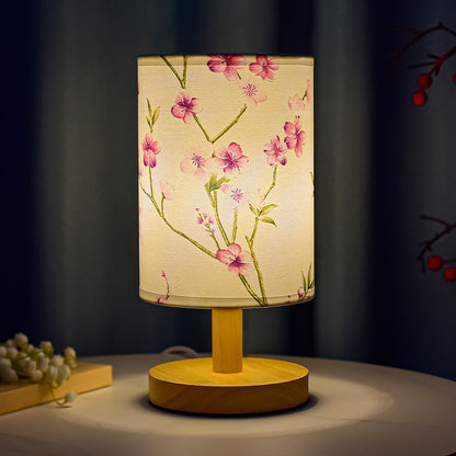 Cozy Table Lamp Bedroom Bedside Chinese Style Literary Decoration B & B Led Night Simple