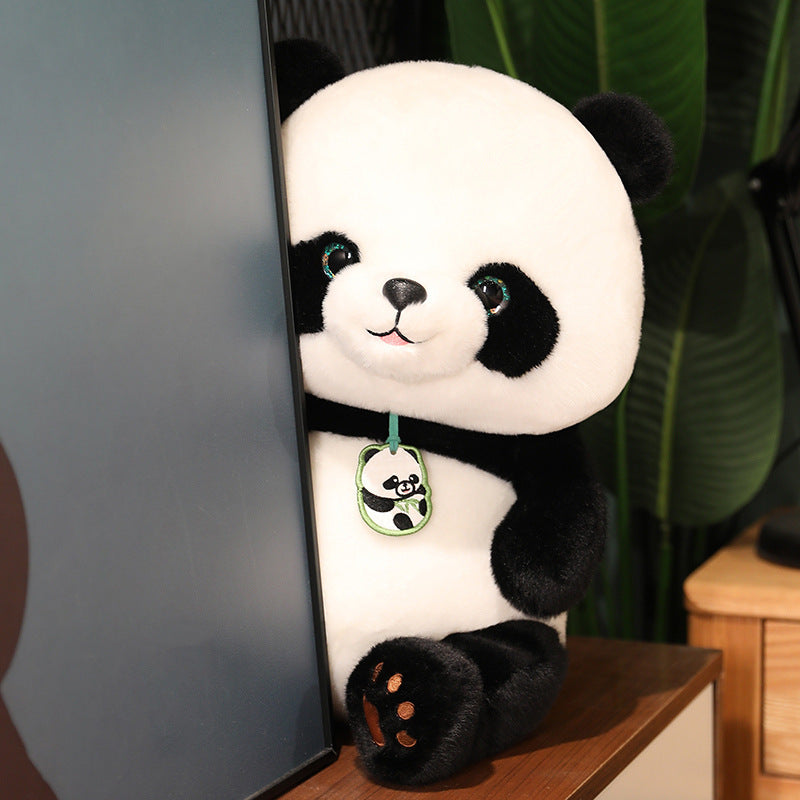 New Cute Giant Panda Mascot Plush Puppet And Doll