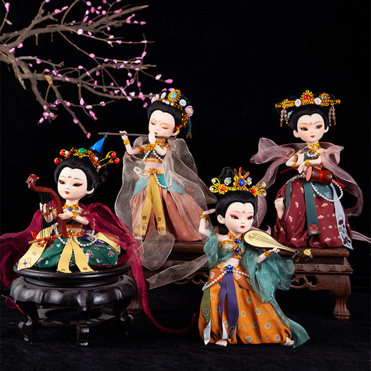 Dunhuang flying puppet doll national trend handmade jewelry, traditional cultural trendy ornaments