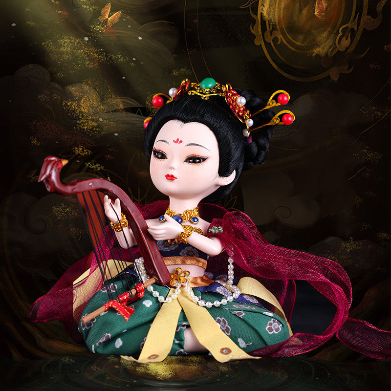 Dunhuang flying puppet doll national trend handmade jewelry, traditional cultural trendy ornaments