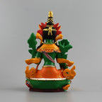 Painted Green Tara Buddha Statue Resin Craft Ornament
