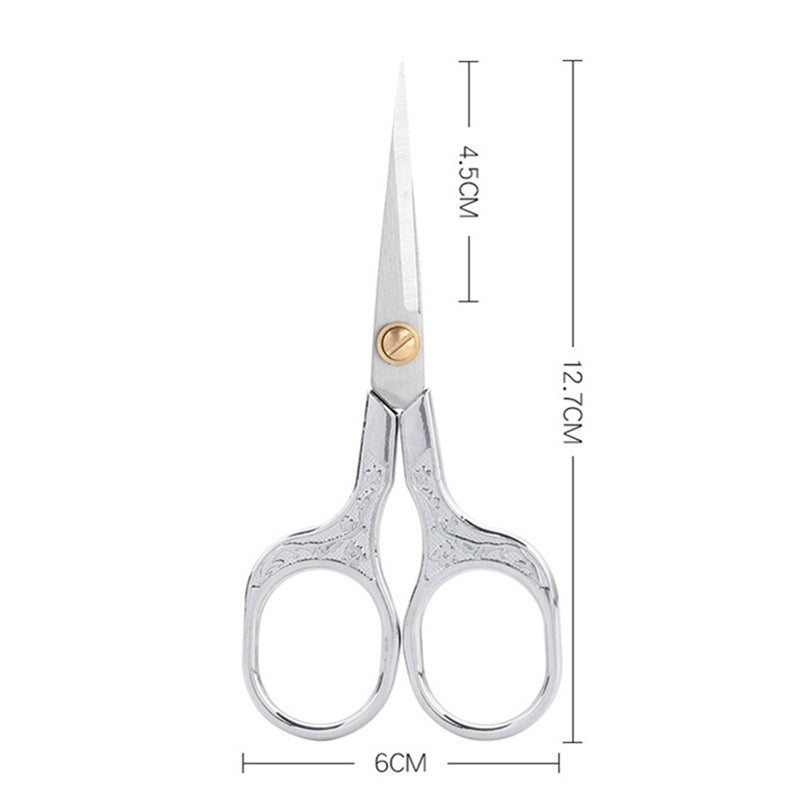 Plum Retro Scissors Stainless Steel Household Scissors Window Flowers Wool Embroidery