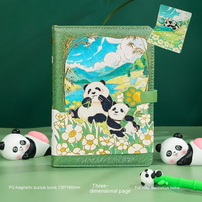 Creative Cartoon National Treasure Panda Bookmark Pendant Alloy Cultural And Creative Supplies