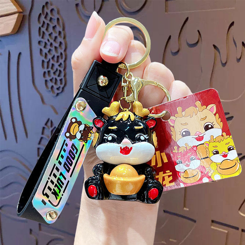 Creative Fashion Small Dragon Chinese New Year  Keychain