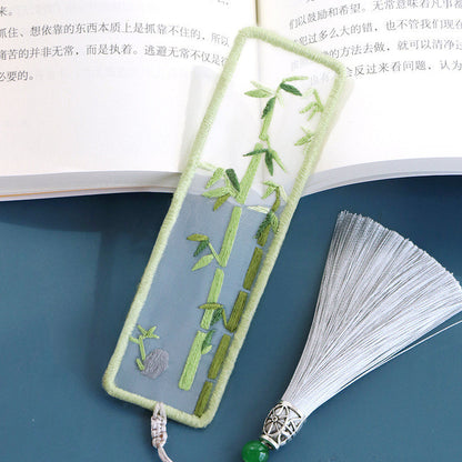 Embroidery Diy Handmade Self-embroidered Bookmark Material Bag